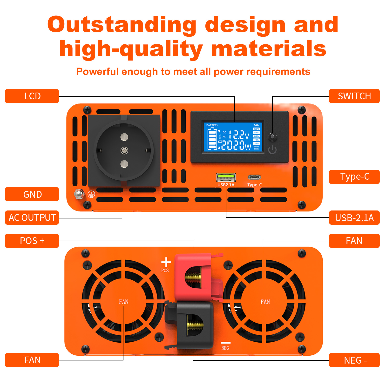 الذروة 4000 واط 12 فولت 24 فول - مراجعة Power Inverter 12V 220V 4000W Continuous وسعره