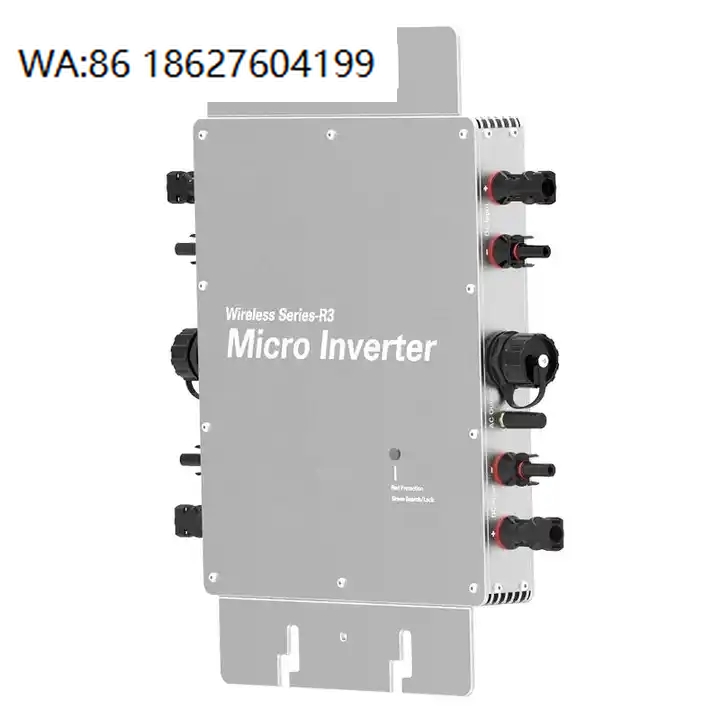 محول طاقة شمسية صغير مقاوم للم - مراجعة Micro Inverter 1400W Solar Grid Tie وسعره