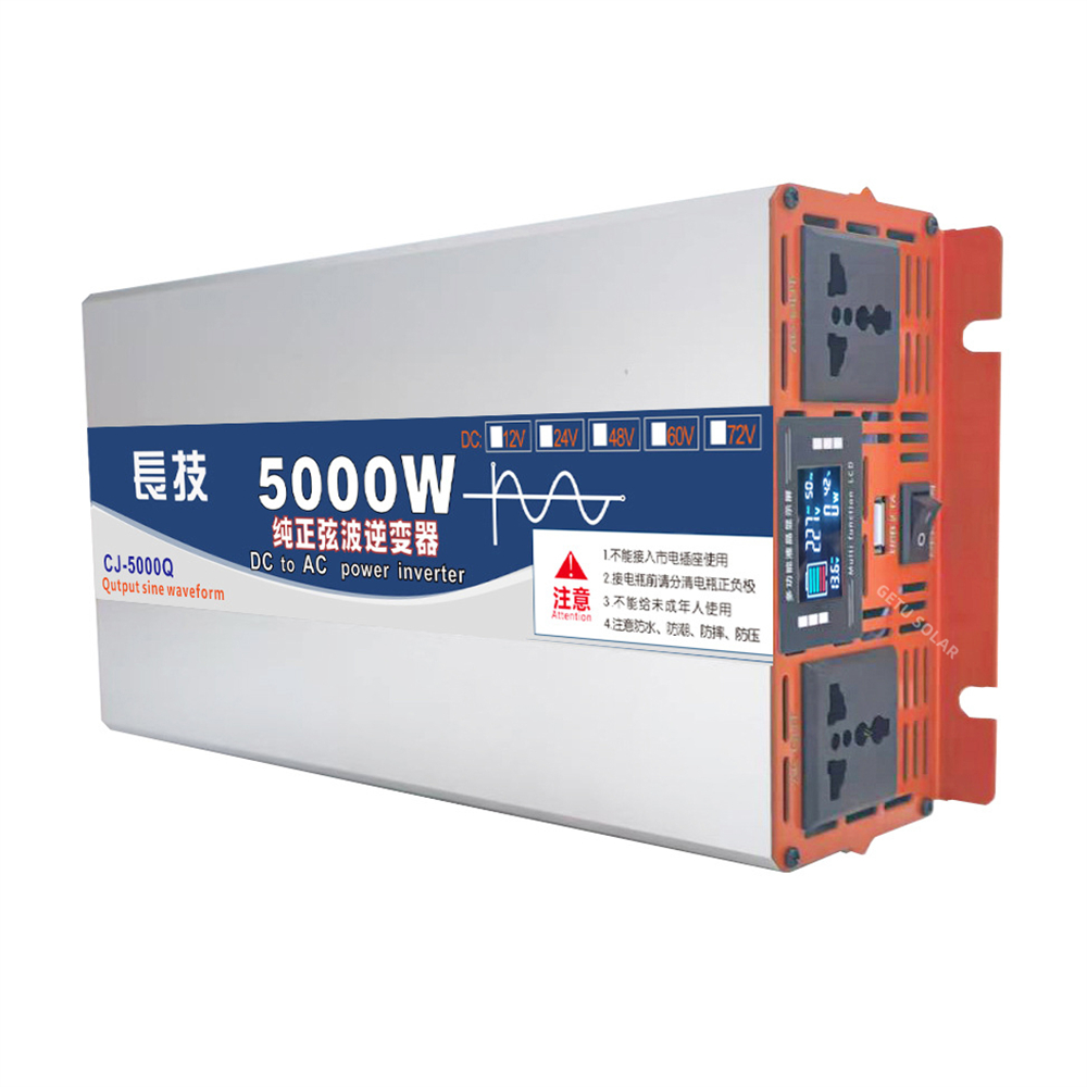 موجة جيبية نقية 3500 واط 5000  - مراجعة Pure Sine Wave Inverter 5000W 48V 220V وسعره